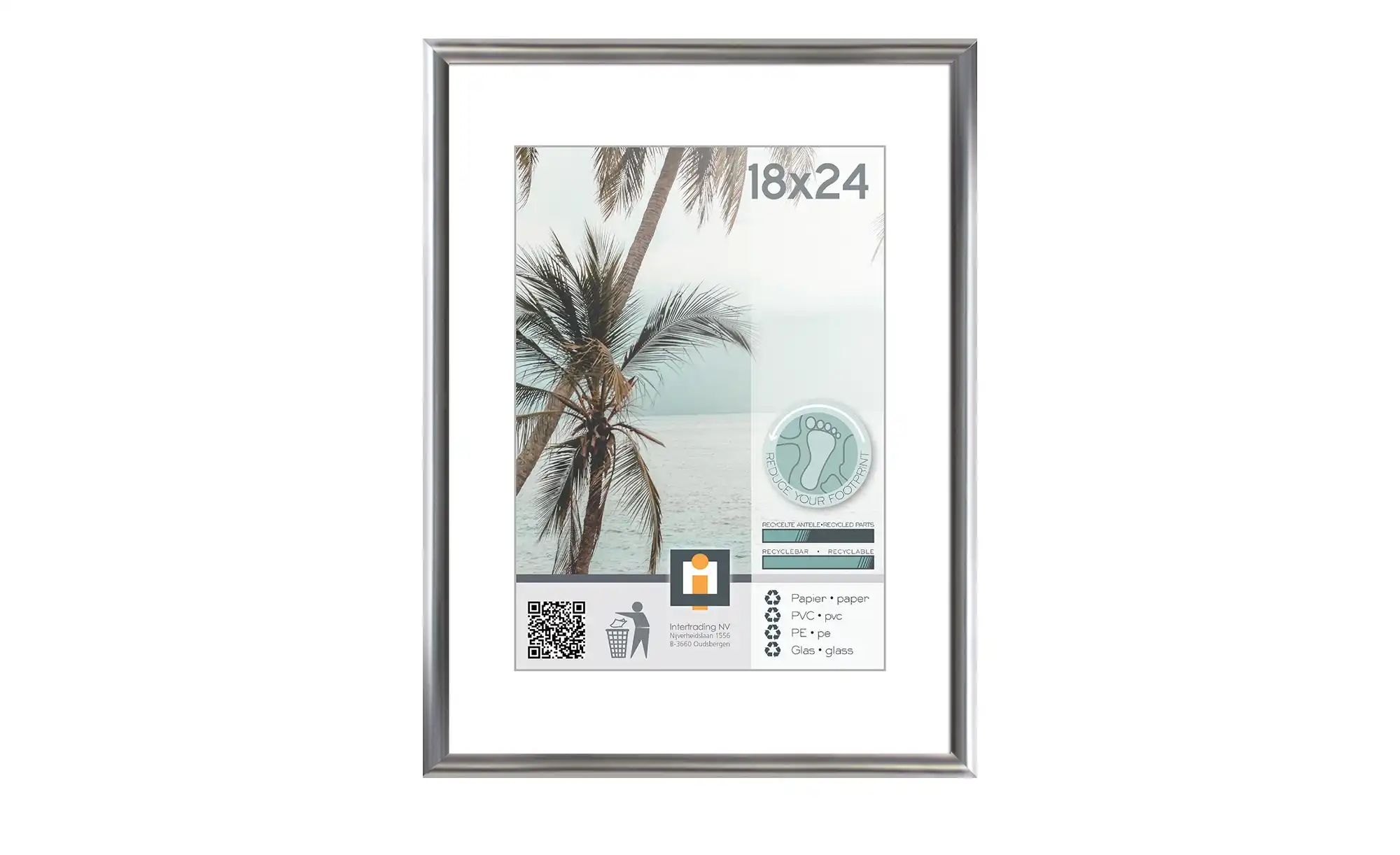 Bild von Kunststoffrahmen  Kyoto ¦ silber ¦ Kunststoff ¦ Maße (cm): B: 19 H: 25 T: 1,8 Accessoires > Bilderrahmen - Höffner