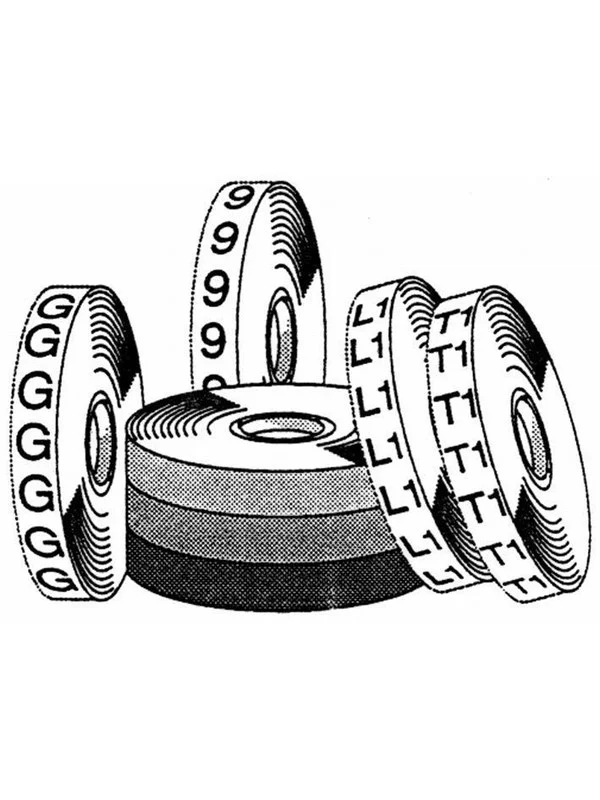 Bild von 3M 09371 sdr-2 wire marker tape number