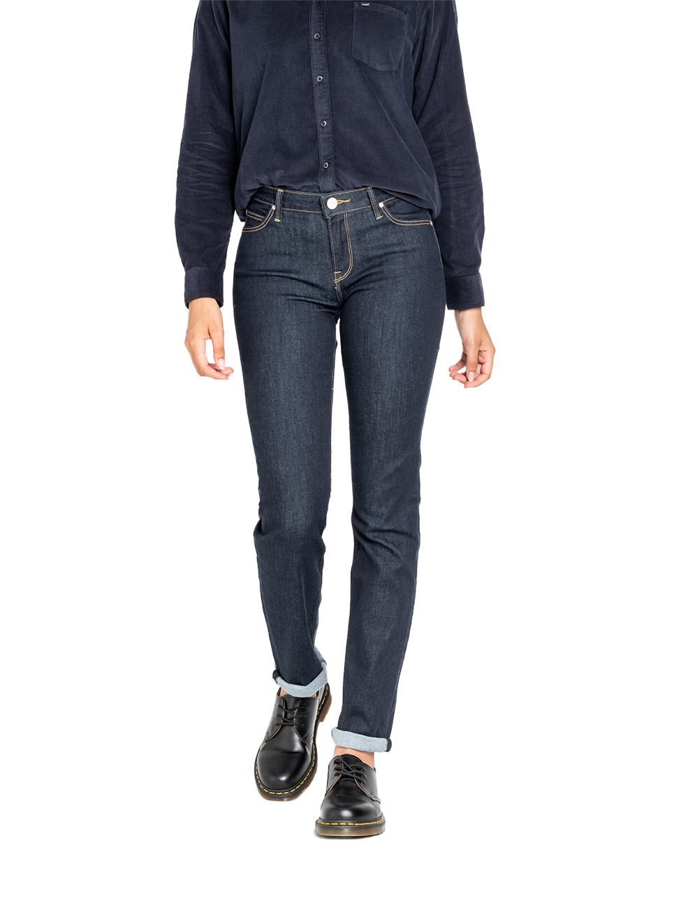 Bild von Lee Damen Jeans Jeanshose Denim Marion - Straight Fit - Blau - Rinse