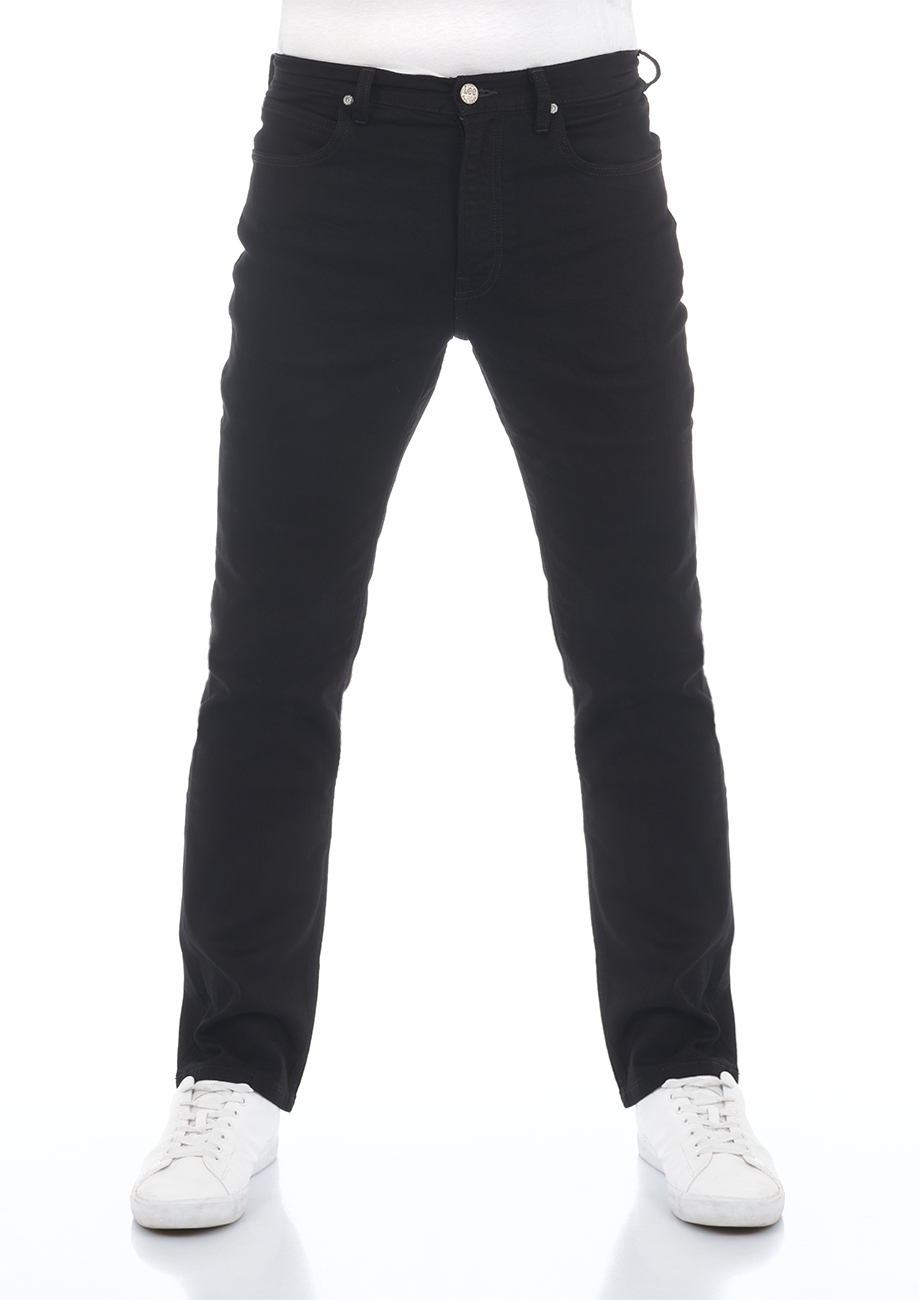 Bild von Lee Herren Jeans Brooklyn Straight - Regular Fit - Schwarz - Clean Black