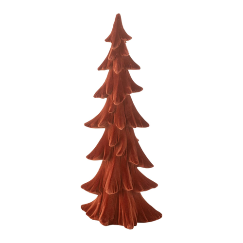 Bild von J-Line by Jolipa Weihnachtsfigur Tannenbaum in Samt Optik