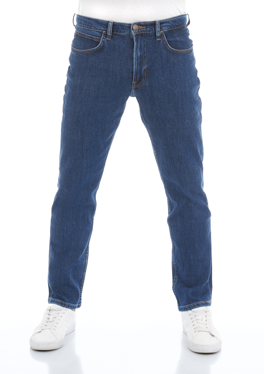 Bild von Lee Herren Jeans Brooklyn Straight - Regular Fit - Blau - Dark Stonewash