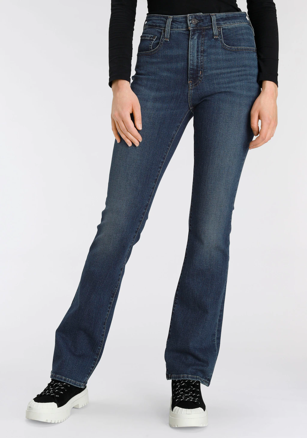 Bild von Levi's Damen 725™ High Rise Bootcut Jeans,Blue Wave Dark,27W / 34L