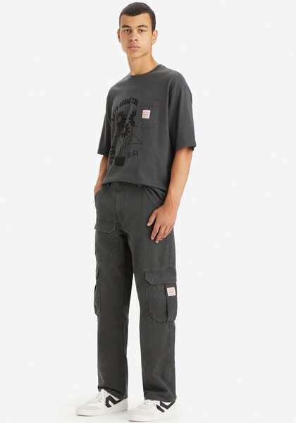 Bild von Baggy Fit Cargohose mit Label-Patch Modell 'STAY LOOSE'