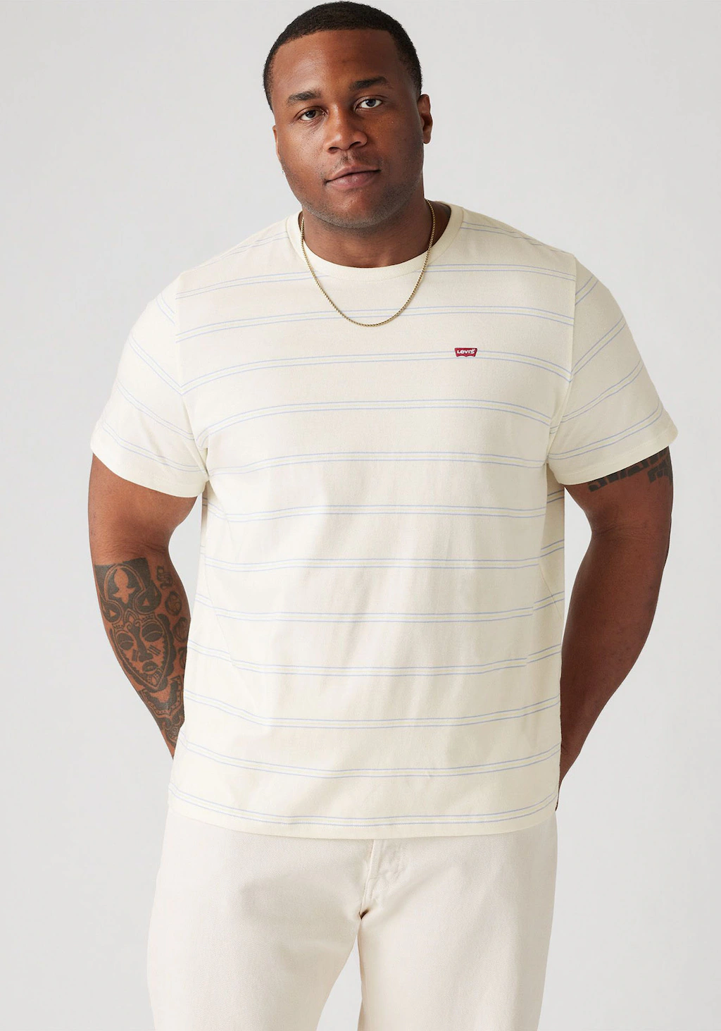 Bild von Levi's® Plus Rundhalsshirt »BIG ORIGINAL HM TEE«, im Ringel-Dessin
