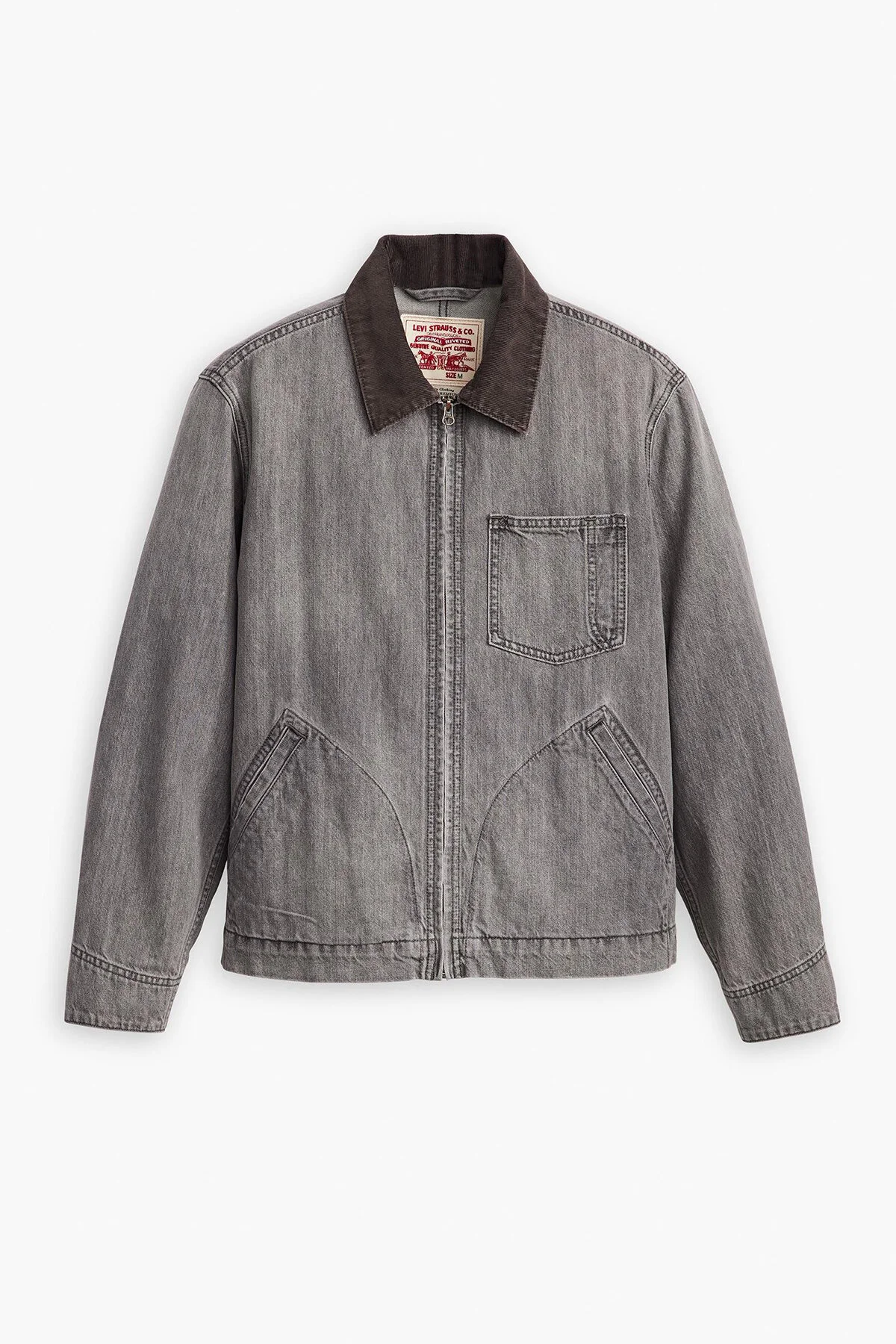 Bild von Levi's® Jeansjacke »FULL ZIP MECHANICS TRKR«, mit Zipper und Kragen mit Cordbesatz