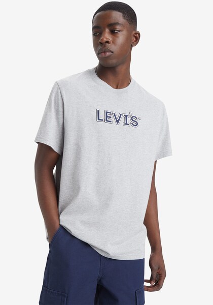 Bild von Levi's Relaxed Fit T-Shirt mit Grafik Padded HL Logo Mhg - Grey S - Male