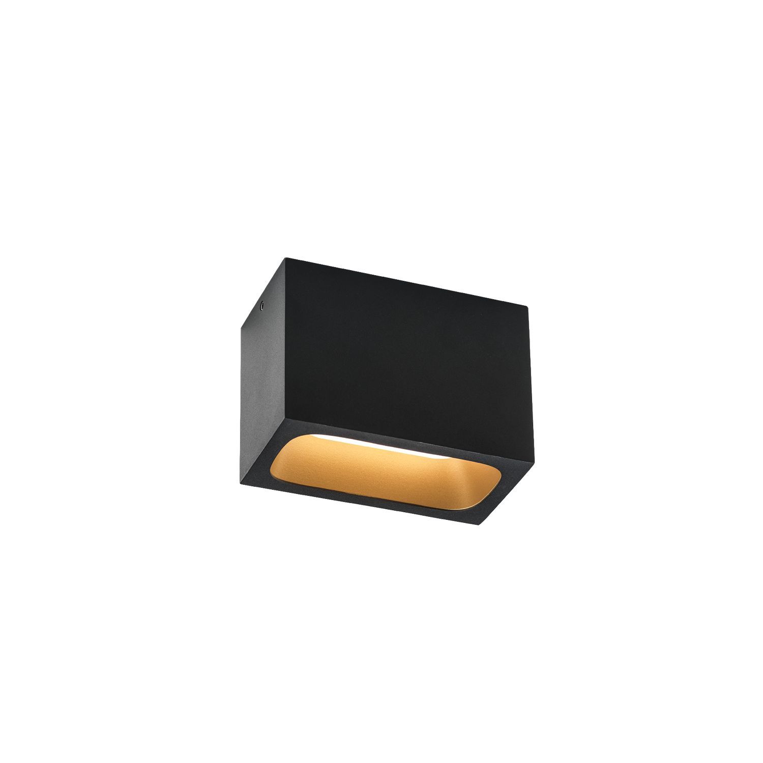 Bild von Wever & Ducr? LED-Deckenleuchte PIRRO OPAL CEILING SURF 2.0 LED Schwarz/Gold 2700 K 151284K3
