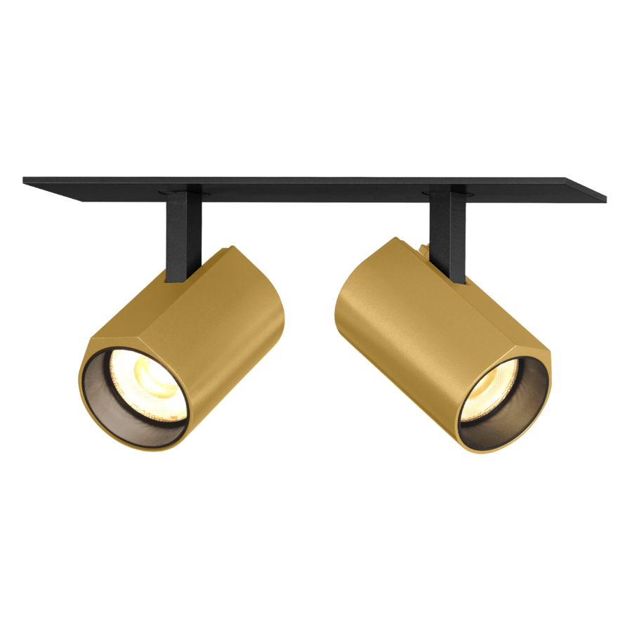 Bild von Wever & Ducr? LED-Halbeinbaustrahler CENO CEILING REC 2.0 LED Schwarz/Gold 2700 K 176261K3