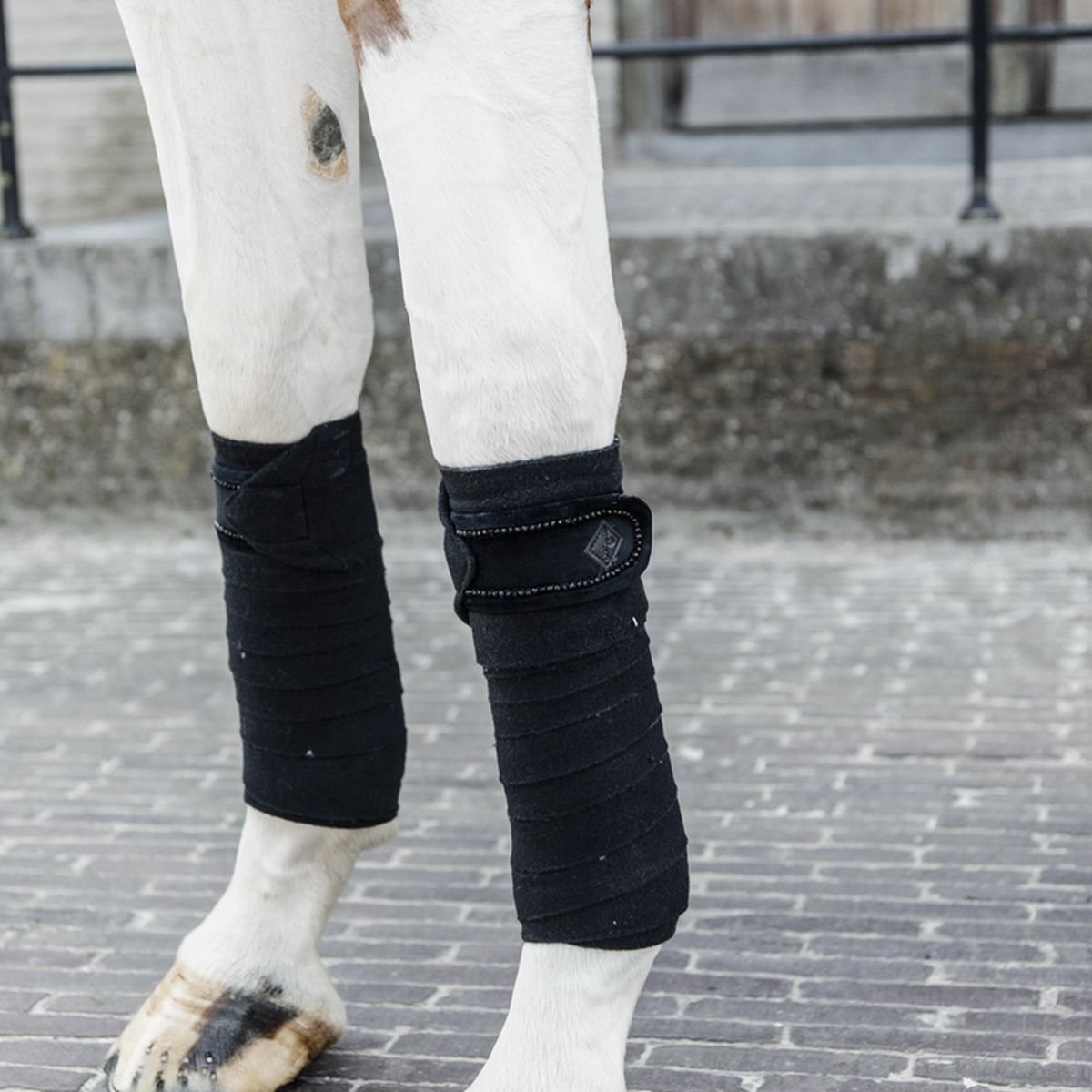 Bild von Kentucky Horsewear Fleecebandagen VELVET PEARLS schwarz