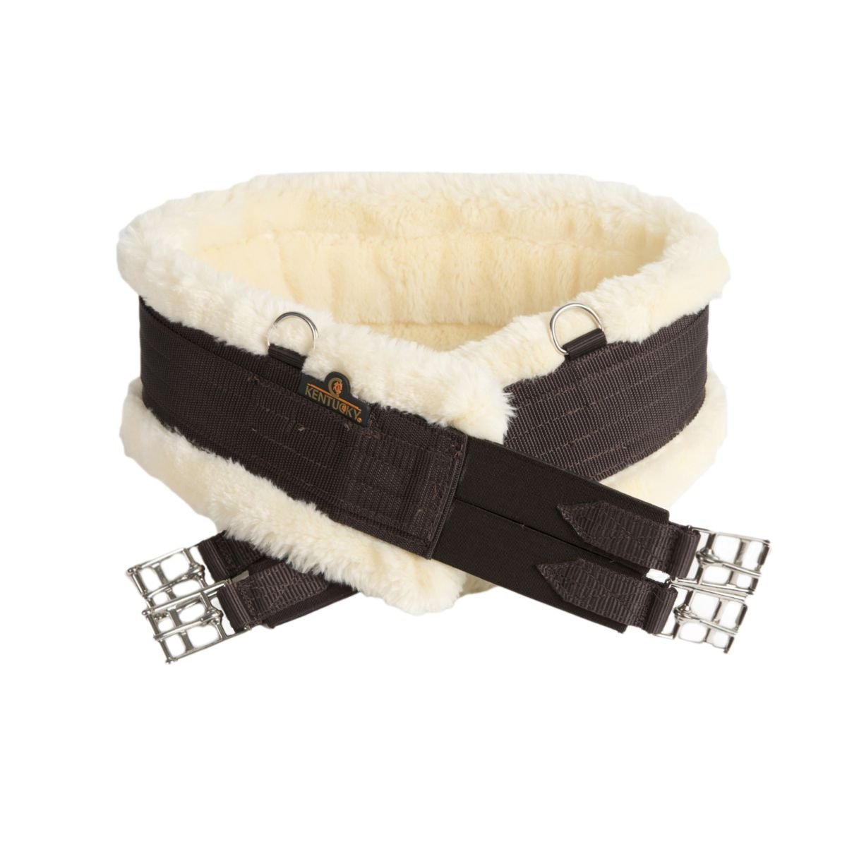 Bild von Kentucky Horsewear Sattelgurt mit Lammfellimitat Elastik