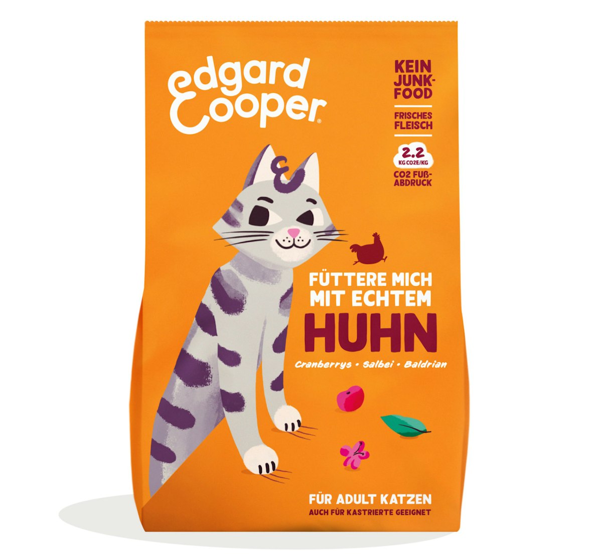 Bild von Edgard&Cooper Adult Huhn Katzentrockenfutter 325 Gramm