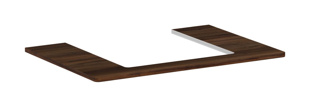 Bild von hansgrohe Xelu Q	1x Konsole mit Ausschnitt mittig	780x550 mm	für Aufsatzwaschtisch: 500x480 mm	Material: hochdichte Dreischichtholzspanplatte	Oberflächenmaterial: Schichtstoff (HPL)	MoistureProof: langlebiges und feuchtraumgeeignetes Material	Anzahl der	Beckenausschnitte: 1	Beckenausschnitt: mittig	Materialstärke: 16 mm	inklusive 1 Raumsparsiphon mit Sperrwasserhöhe 50 mm	Wandmontage	mit Befestigungsmaterial	mit Ausschnitt für Aufsatzwaschtisch geschliffen	Aufsatzwaschtisch geschliffen und Waschtischunterschrank müssen separat bestellen werden	Konsole kann nur zusammen mit einemn Waschtischunterschrank für Konsole installiert werden
