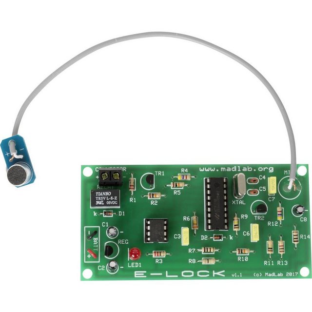 Bild von Whadda Lötbausatz, DIY, Madlab Elektronik-Kit, E-Lock, Digitale Sicherheit, lehrreich und unterhaltsam