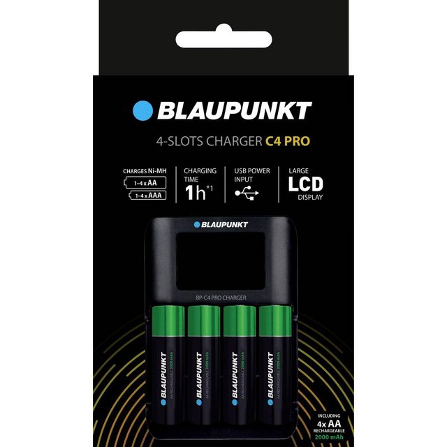 Bild von Blaupunkt Advanced LCD Charger C4 PRO (Ladegerät ohne Akku), Akku Ladegerät