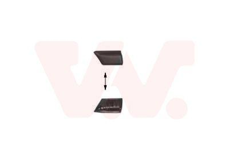 Bild von VAN WEZEL Zier-/Schutzleiste, Kotflügel vorne links schwarz für VW 1H0853517 1H0853517B41 5880421