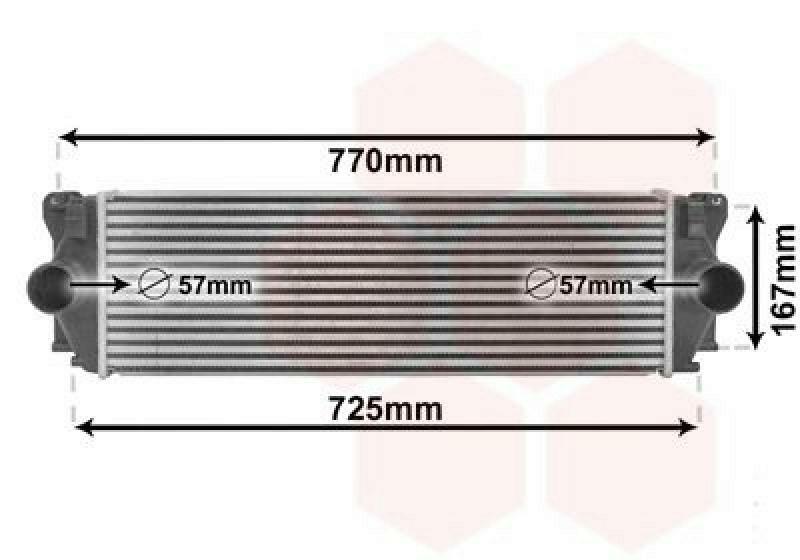 Bild von VAN WEZEL Ladeluftkühler  für VW MERCEDES-BENZ A9065010101 9065010101 2E0145804 30004396