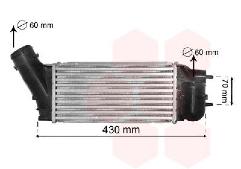 Bild von VAN WEZEL 40004335 Ladeluftkühler Intercooler