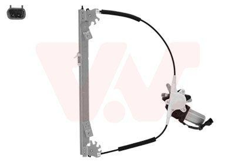 Bild von VAN WEZEL 1709262 Fensterheber vorne rechts elektrisch mit Elektromotor ohne Komfortfunktion FIAT: Panda II Hatchback