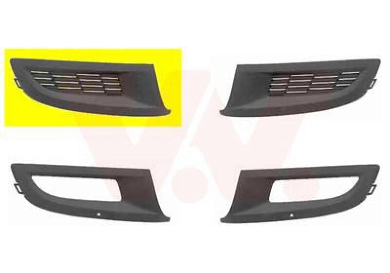 Bild von VAN WEZEL Lüftungsgitter ** Equipart ** vorne rechts 5829592 Stoßstange Gitter,Lüftungsgitter, Stoßfänger VW,Polo Schrägheck (6R1, 6C1)
