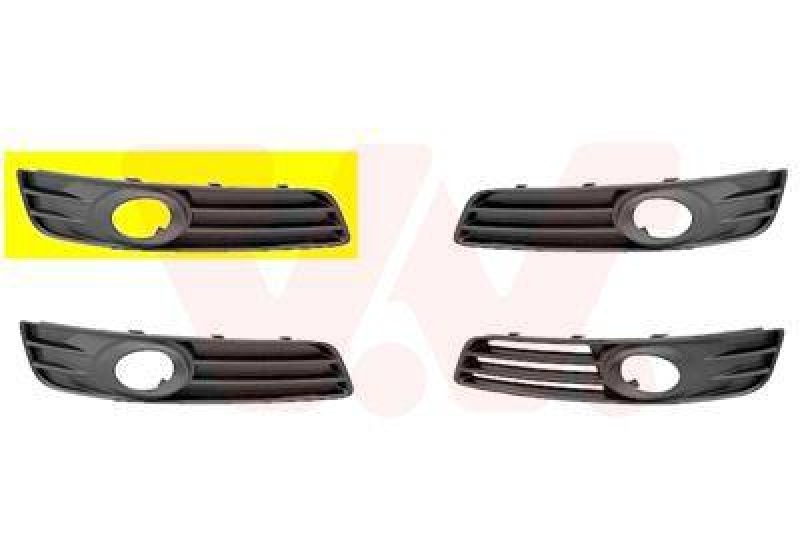 Bild von VAN WEZEL Blende, Stoßfänger ** Equipart vorne rechts  für AUDI 8P0807682E9B9 8P0807682E 0334592