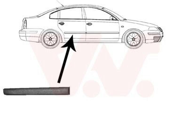 Bild von VAN WEZEL 5836426 Zierleisten VOLKSWAGEN: Passat B5 GP Variant, Passat B5 Variant, Passat B5 GP Limousine