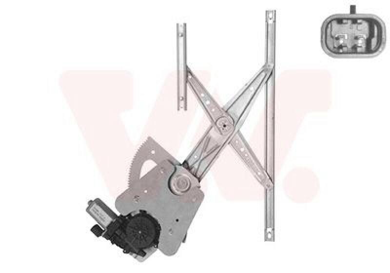 Bild von VAN WEZEL 3334262 Fensterheber vorne rechts elektrisch mit Elektromotor