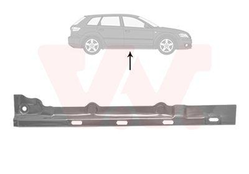 Bild von VAN WEZEL 5894108 Schweller Einstiegblech, Schwellerblech Reparaturblech rechts VOLKSWAGEN: Golf Plus / Crossgolf, Golf 5, Touran I