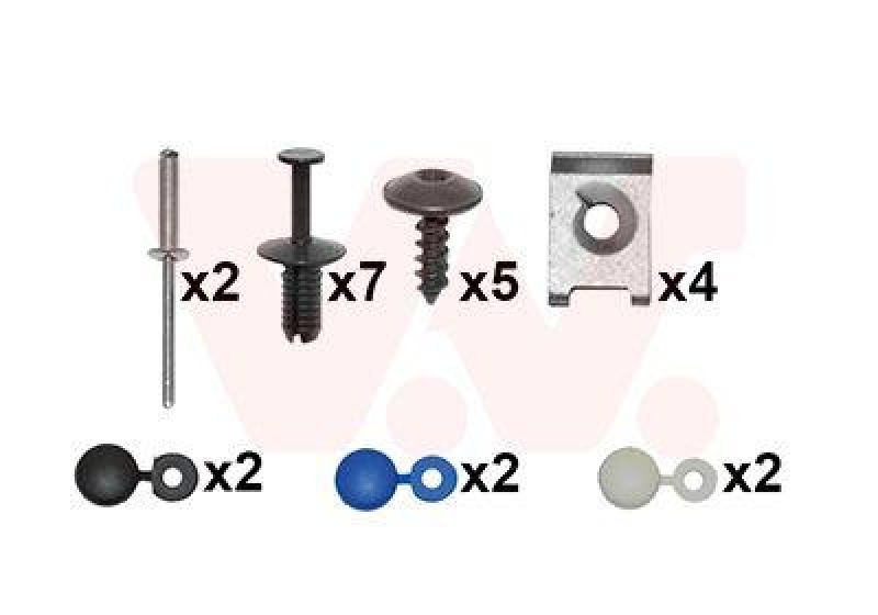 Bild von VAN WEZEL 7622794 Montagesatz, Stoßfänger SKODA: Octavia II Hatchback, Octavia 2 Combi