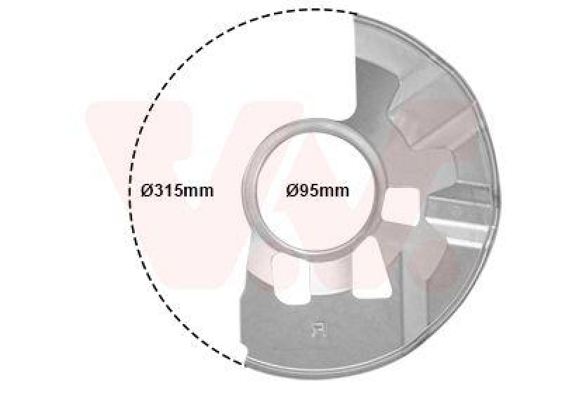 Bild von VAN WEZEL 2754371 Ankerblech Bremsankerblech, Spritzblech, Bremsscheiben Schutzblech Vorderachse links MAZDA: 6 Estate, 6 Saloon, 6 Hatchback
