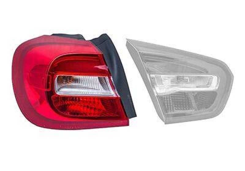 Bild von VAN WEZEL 2930931 Rückleuchte Heckleuchte, Rücklicht, Schlussleuchte links äusserer Teil ohne Lampenträger