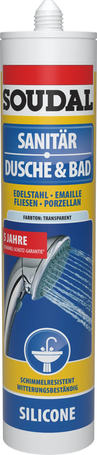 Bild von Soudal Dusche & Bad - Silikon Silbergrau