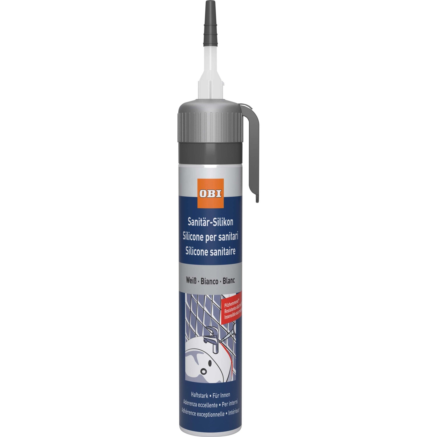 Bild von OBI Sanitär-Silikon Weiß 100 ml