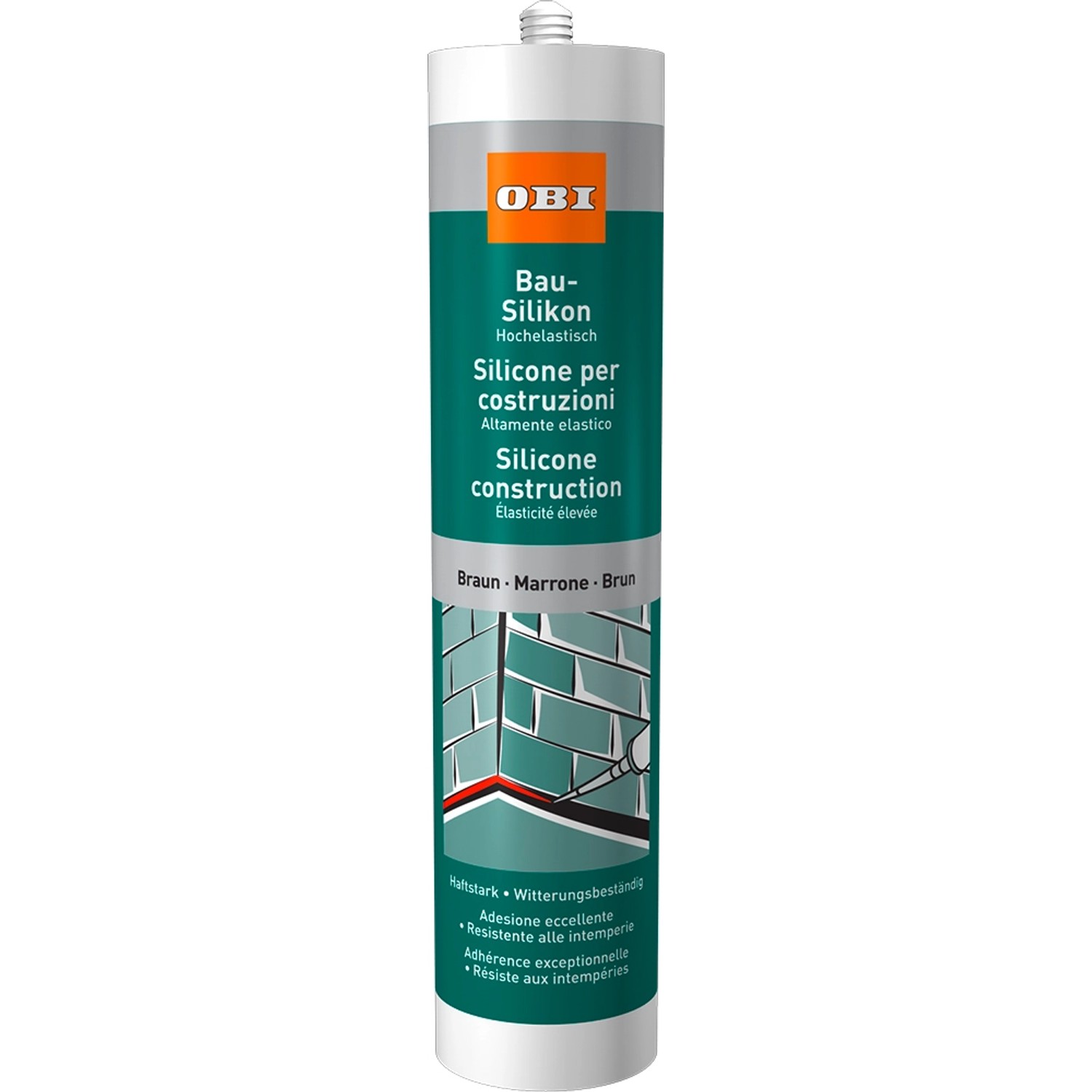 Bild von OBI Bau-Silikon Braun 310 ml