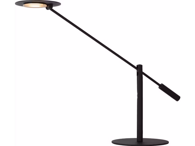 Bild von Lucide LED Schreibtischlampe Anselmo, Farbe: Schwarz, Ja, fest verbaut, Warmweiß