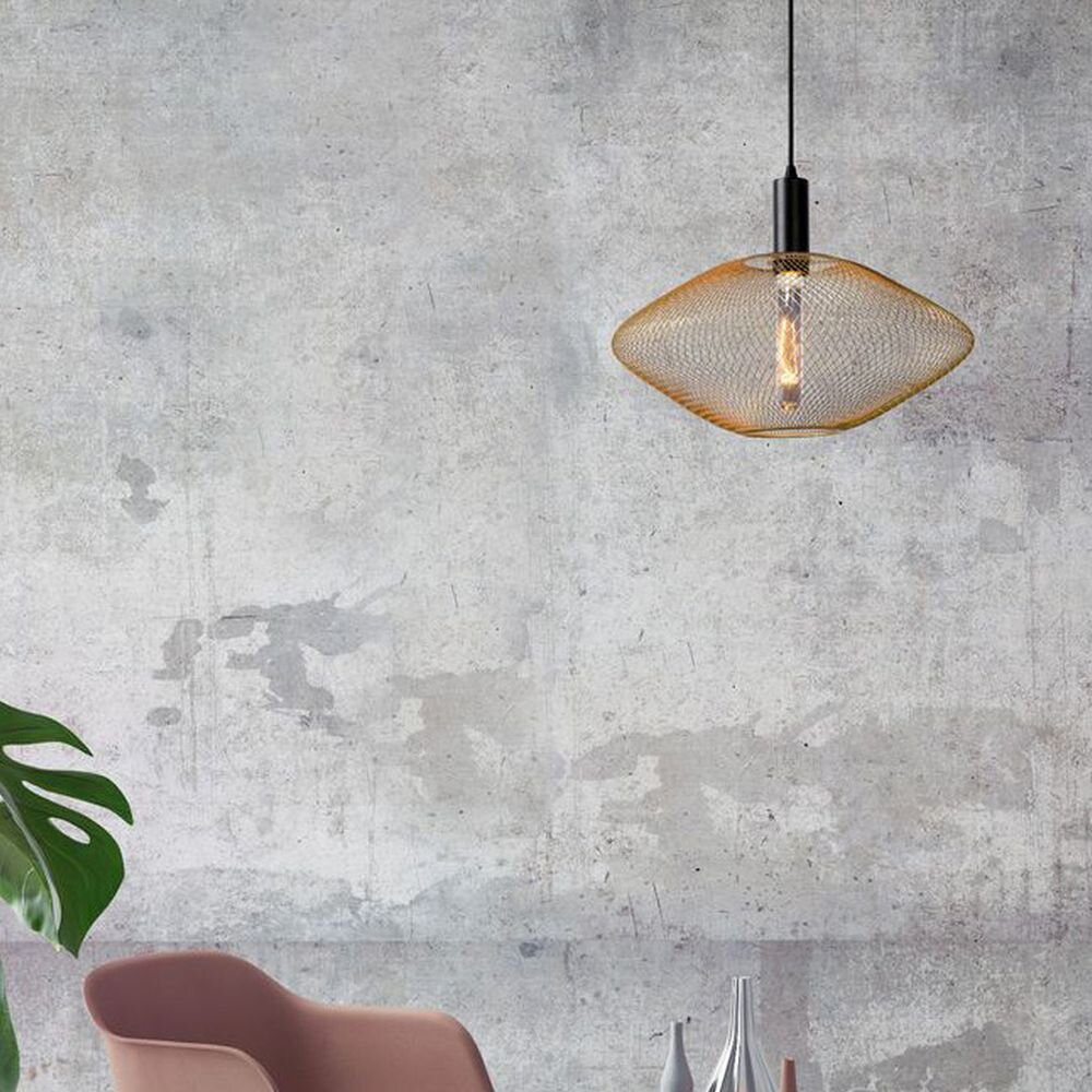 Bild von Lucide Pendelleuchte Mesh in Gold E27 gold / messing