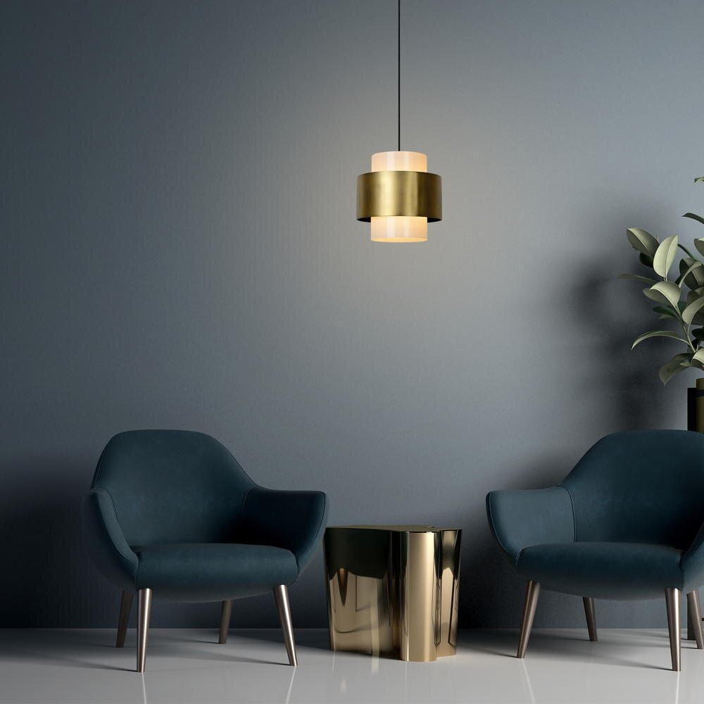 Bild von Pendelleuchte Firmin in Gold-matt E27 300mm