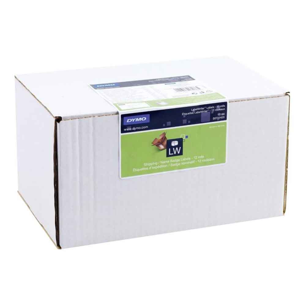 Bild von DYMO Shipping / Name Badge Labels - Namensetiketten - durchsichtig - 54 x 101 mm - 2460 Rolle(n) (12 Rolle(n) x 220) - für LabelWriter 320, 330 Turbo, 400, 400 Twin Turbo, 450, 450 Twin Turbo, SE450 (S0722420)