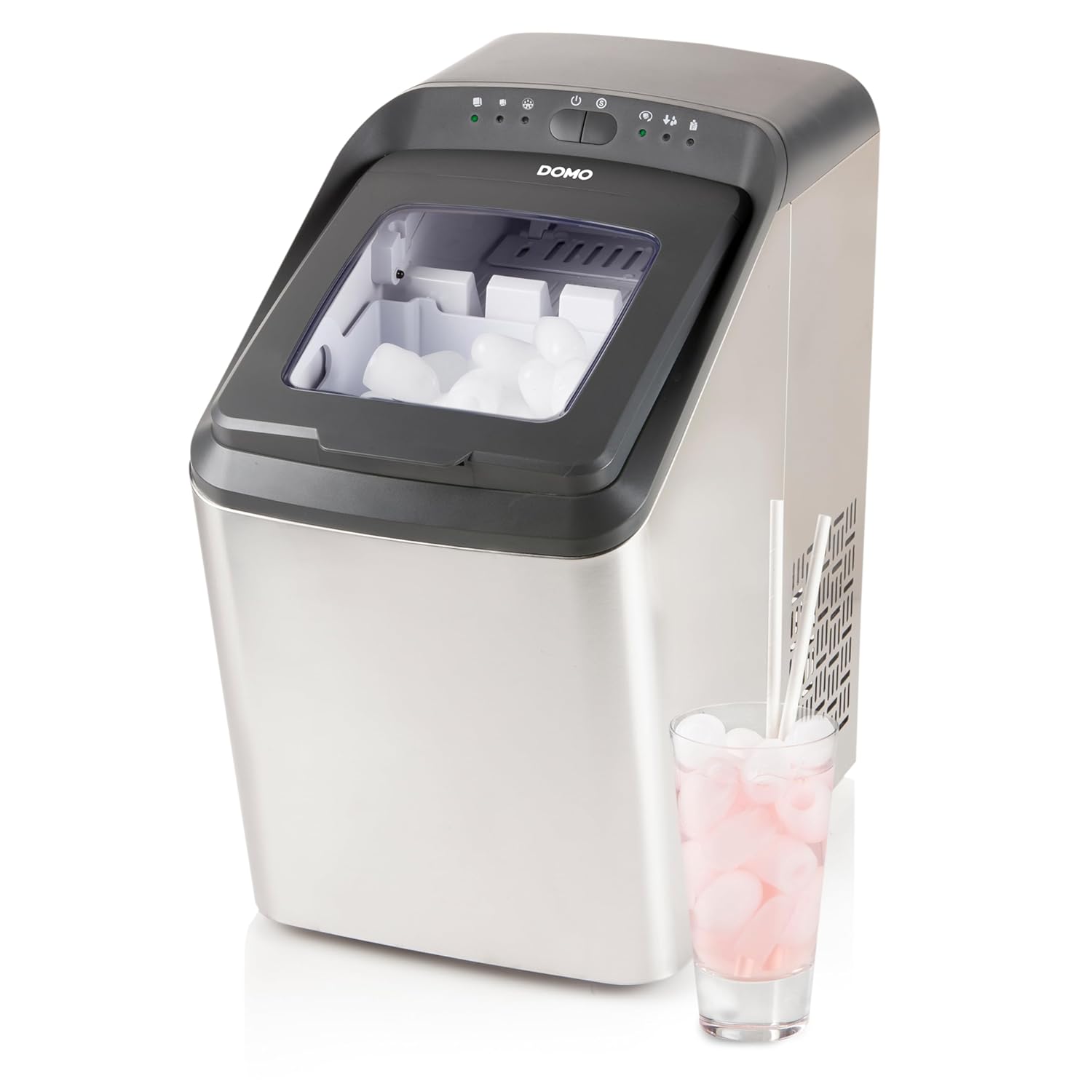 Bild von Domo Eiswürfelmaschine DO9247IB Pro Ice Maestro - Eiswürfelbereiter - silber/grau