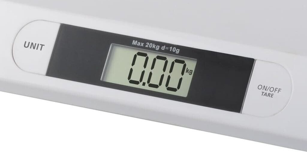 Bild von Topcom WG-2490 Babywaage, 20 kg Fassungsvermögen, auch für Kleintiere geeignet, 1 Stück (1er Pack), Weiß