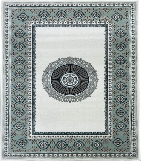 Bild von Home affaire Teppich Shari, Made in Belgium, rechteckig, Höhe: 7 mm, Orient-Optik, mit Bordüre, Teppich, Kurzflor, Weich, Pflegeleicht