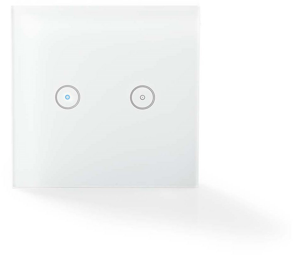 Bild von Nedis, Lichtschalter + Storenschalter, WLAN Smart Lichtschalter (WIFIWS20WT) - Dual