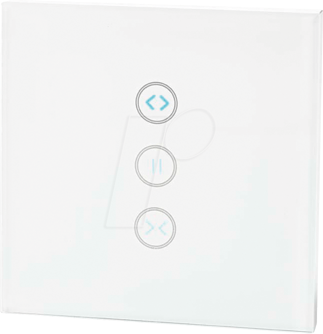 Bild von SmartLife Wandschalter - Wi-Fi - Sonnenschirm/Verschluss/Vorhang - Wandhalterung - 300 W - Android/IOS - Glas - Weiss