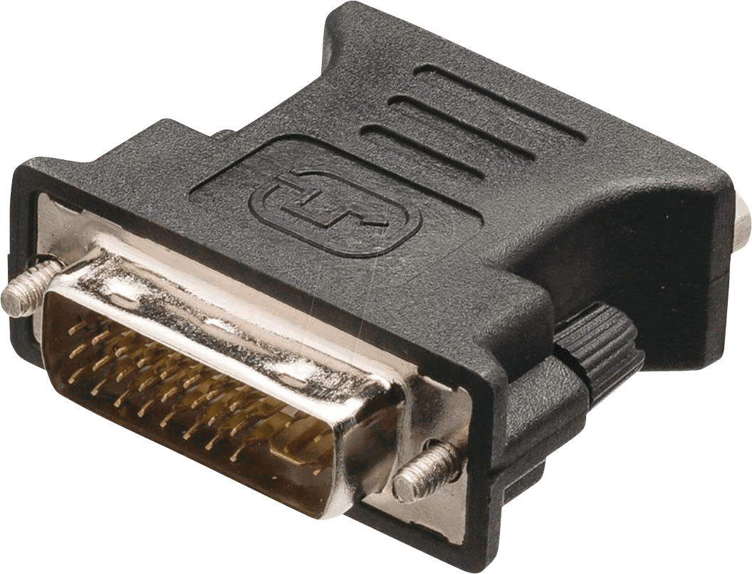 Bild von Nedis Adapter DVI - VGA DVI-I M Stecker 24+5 Pin - VGA (VGA, DVI, 11 cm), Data + Video Adapter, Schwarz