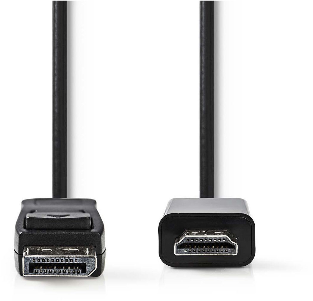 Bild von Nedis DisplayPort – HDMI CCGB37100BK (2 m, HDMI, DisplayPort), Video Kabel