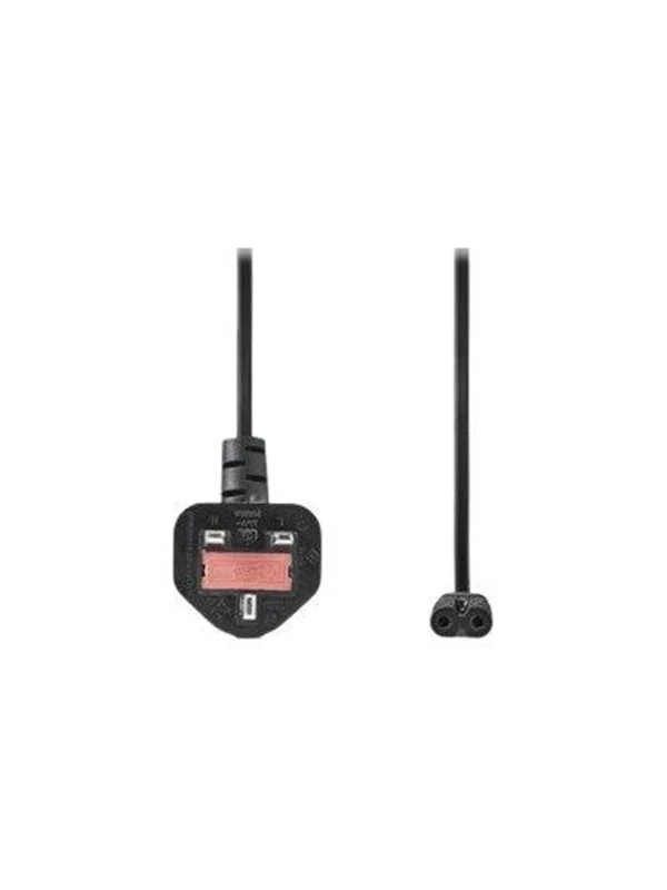 Bild von Nedis UK Stromkabel UK Stecker IEC-320-C7 5.00 m Ja 2x 0.75 mm² Kupfer Rund Vernicke (5 m), Stromkabel
