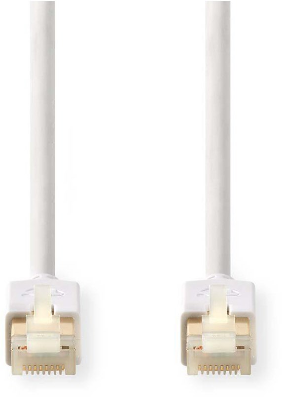 Bild von Nedis Cat 6 Kabel | RJ45 Stecker | RJ45 Stecker | F/UTP | 10.0 m | rund | LSZH / PVC | Weiss | Verpackung mit Sichtfenster