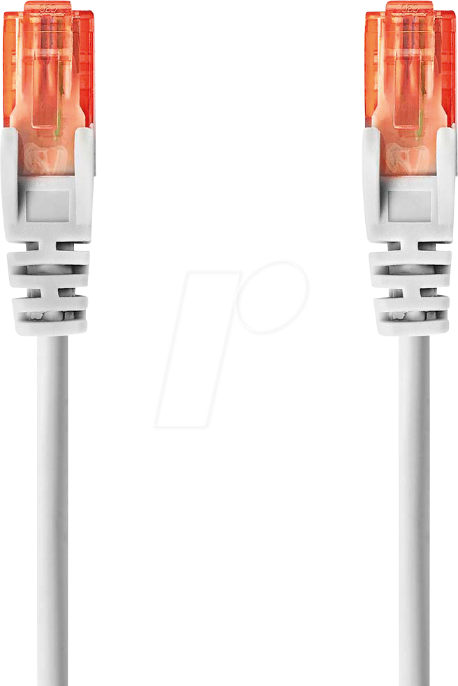 Bild von Nedis Cat 6 Kabel RJ45 Stecker RJ45 Stecker U/UTP 30.0 m Rund PVC Grau Label (U/UTP, CAT6, 30 m), Netzwerkkabel