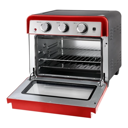 Bild von Lecker daheim Heißluft-Ofen, 3-in-1 x rot – TKG AFO 2000 red im Test