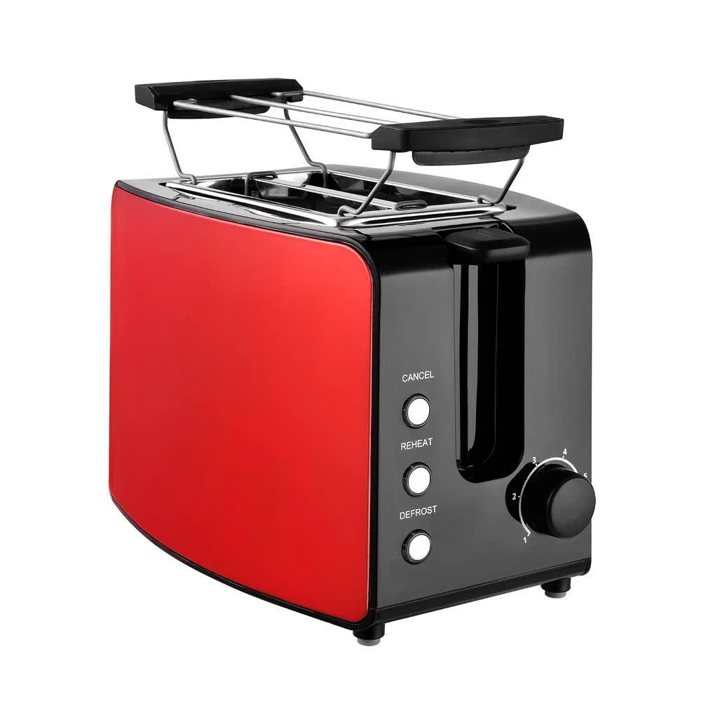Bild von Lecker daheim Metallic Design-Toaster x rot/schwarz